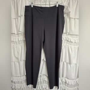NWT J. Jill Wearever Collection Smooth-Fit Slim Leg Charcoal Pants LP